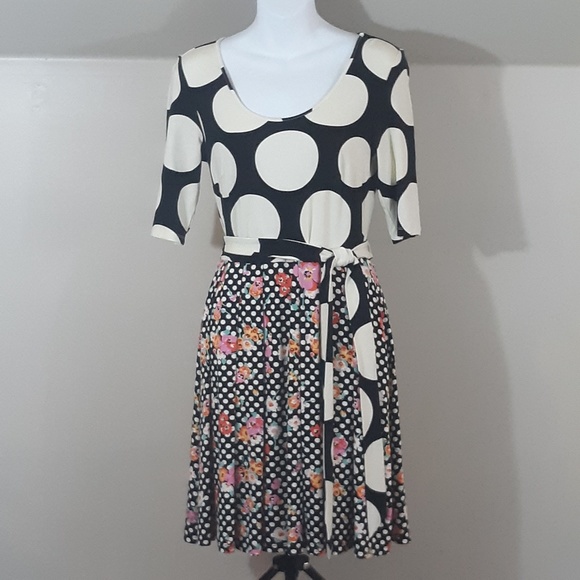 Modcloth Dresses & Skirts - ModCloth Elemental Blend A-Line Dress Polka Dots